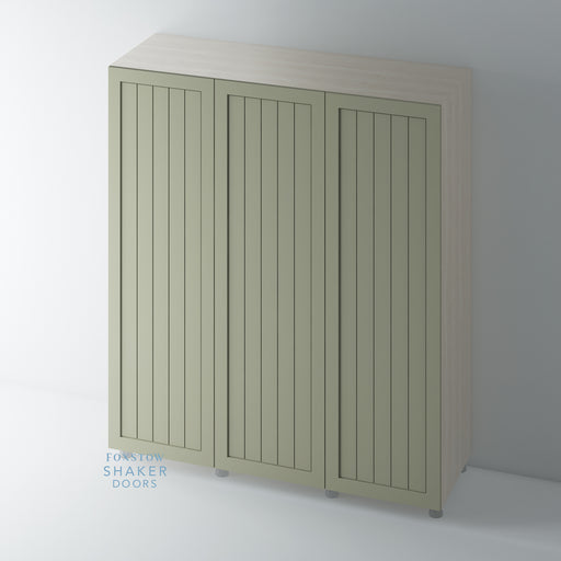 Painted, Tongue & Groove Panel Shaker Wardrobe for IKEA PAX - Foxstow