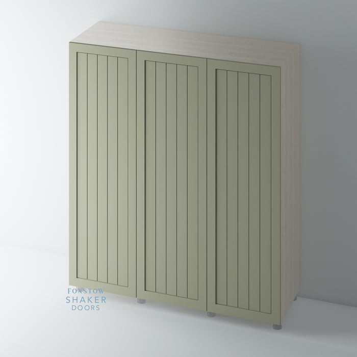 Painted, Tongue & Groove Shaker Wardrobe Door - Foxstow