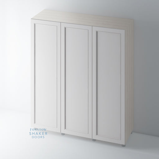 Painted, Shaker Wardrobe Door with Staff Bead Mouldings for IKEA PAX - Foxstow
