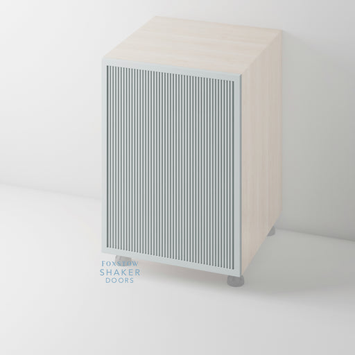 Painted, Slimline Reeded Shaker Cupboard Door for HOWDENS - Foxstow