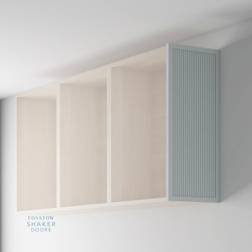 Painted, Slimline Reeded Shaker End Panel for HOWDENS - Foxstow