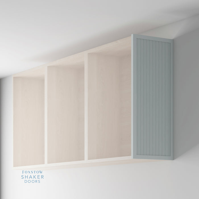 Painted, Slimline Reeded Shaker End Panel for HOWDENS - Foxstow