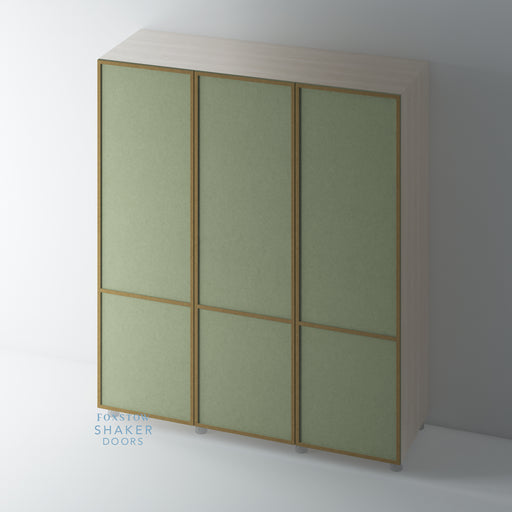 Bare, Slimline Shaker 2 Panel Wardrobe Door - Foxstow