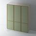 Bare, Slimline Shaker 2 Panel Wardrobe Door - Foxstow