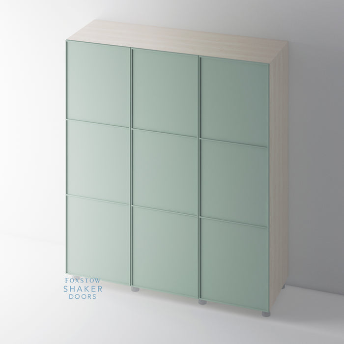 Painted, Super Skinny Shaker 3 Panel Wardrobe Door - Foxstow