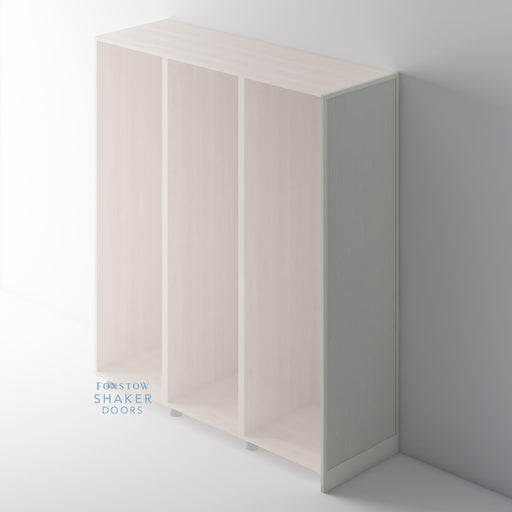 Painted, Reeded Slimline Shaker End Panel for IKEA PAX - Foxstow