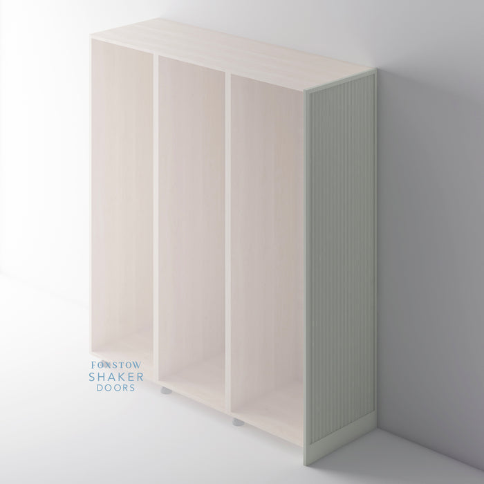 Painted, Slimline Reeded Shaker End Panel for HOWDENS - Foxstow