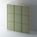Bare, Slimline Shaker 3 Panel Wardrobe Door - Foxstow