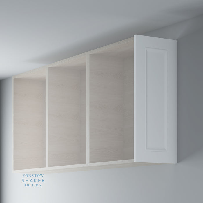 Primed, Shaker Kitchen End Panel with Ogee Mouldings for IKEA METOD - Foxstow