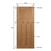 1930's Style Oak Door - Foxstow