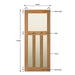 Glazed 1930's Solid Oak Door - Foxstow