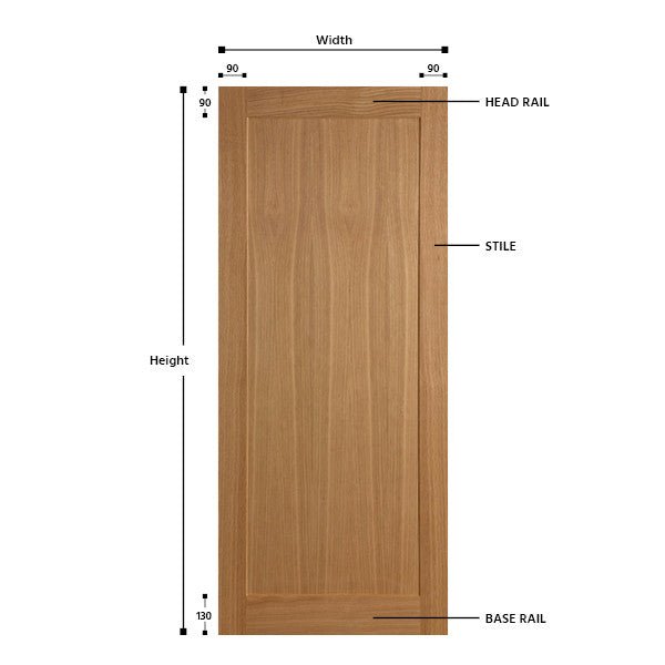Single Panel Oak Shaker Door - Foxstow