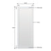 Single Panel Primed Hardwood Shaker Door - Foxstow
