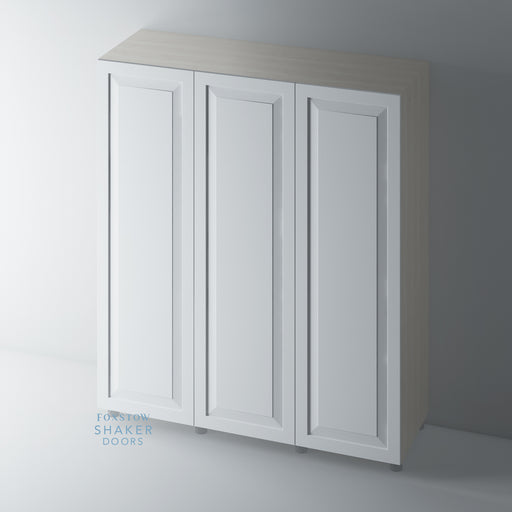 Primed, Raised Panel Shaker Wardrobe Door - Foxstow