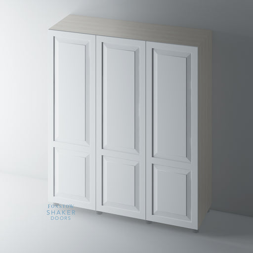 Primed, 2 Panel Raised Panel Shaker Wardrobe Door - Foxstow