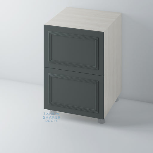 Painted, Flat Panel Drawer Front with Reed Moulding for HOWDENS - Foxstow