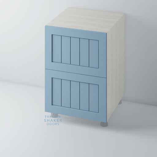 Painted, Shaker Drawer Front with TONGUE & GROOVE for IKEA METOD - Foxstow