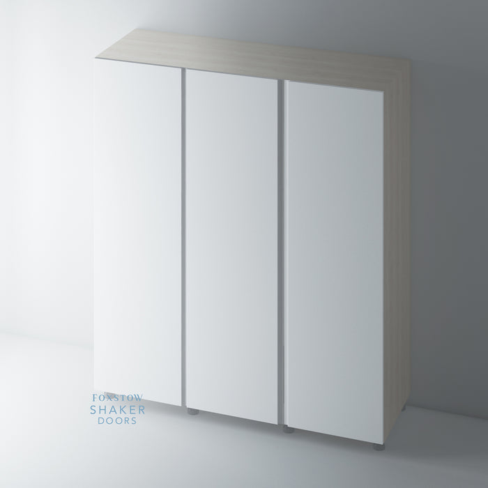 Primed, Flat Panel J Groove Wardrobe Door for IKEA PAX - Foxstow