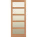 Glazed 5 Panel Solid Oak Shaker Door - Foxstow