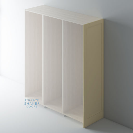 Painted, Shaker End Panel with OGEE Mouldings for IKEA PAX - Foxstow