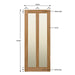 Glazed 2 Vertical Panel Oak Shaker Door - Foxstow