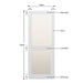 Glazed 2 Panel Hardwood Shaker Door - Foxstow