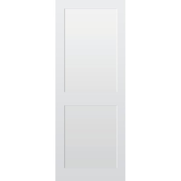 2 Panel Primed Hardwood Shaker Door - Foxstow