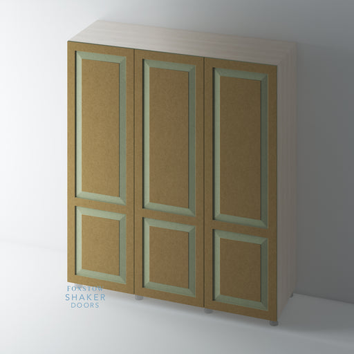 Bare, 2 Panel Raised Panel Shaker Wardrobe Door - Foxstow