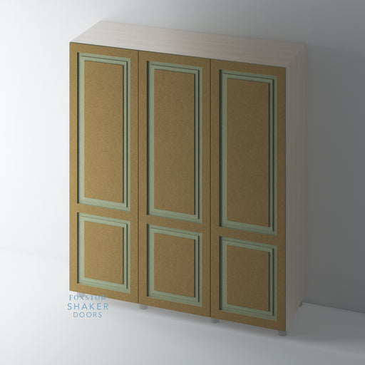 Bare, 2 Panel Stepped Panel Shaker Wardrobe Door - Foxstow