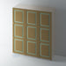 Bare, 3 Panel Raised Panel Shaker Wardrobe Door - Foxstow