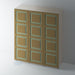 Bare, 4 Panel Stepped Panel Shaker Wardrobe Door - Foxstow