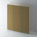 Bare, Flat Panel Door with Reed Mouldings for IKEA PAX - Foxstow