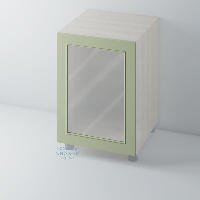 Painted, Glazed Shaker with Staff Bead Mouldings for IKEA METOD - Foxstow