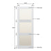 Glazed 3 Panel Hardwood Shaker Door - Foxstow