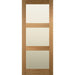 Glazed 3 Panel Solid Oak Shaker Door - Foxstow