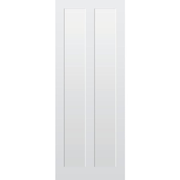2 Panel Vertical Primed Hardwood Shaker Door - Foxstow