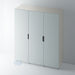 Painted, J Groove STAINLESS STEEL Insert Wardrobe Door - Foxstow