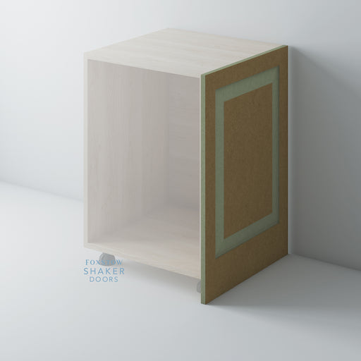 Bare, Raised Panel Shaker End Panel - Foxstow