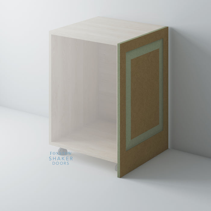 Bare, Raised Panel Shaker End Panel - Foxstow