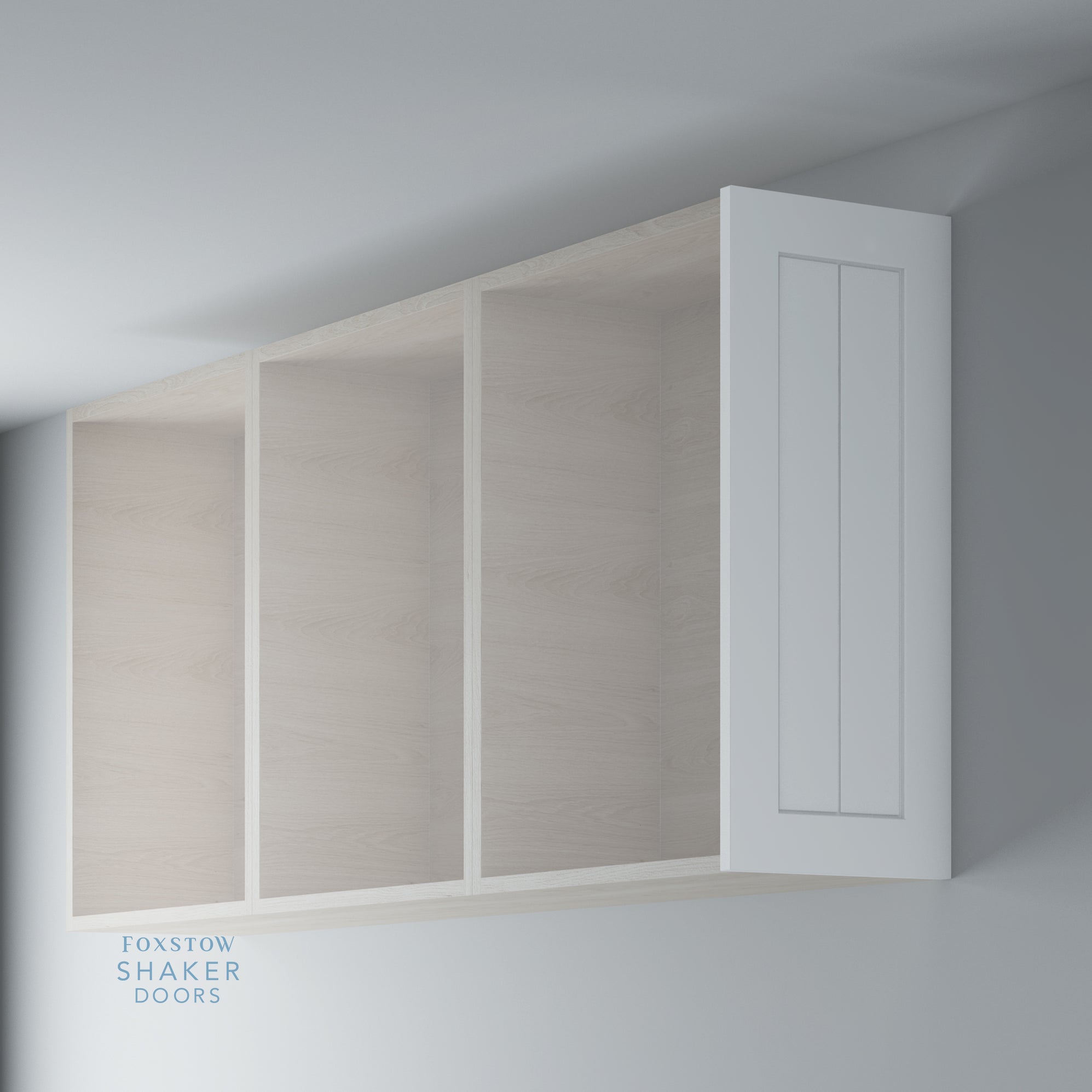 Primed Tongue & Groove Shaker End Panel from Shaker Doors — Foxstow