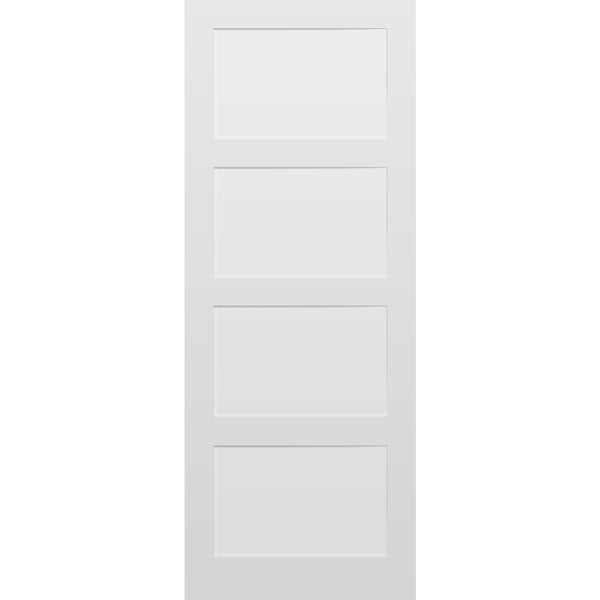 4 Panel Primed Hardwood Shaker Door - Foxstow