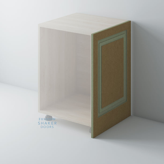 Bare, Stepped Panel Shaker End Panel - Foxstow