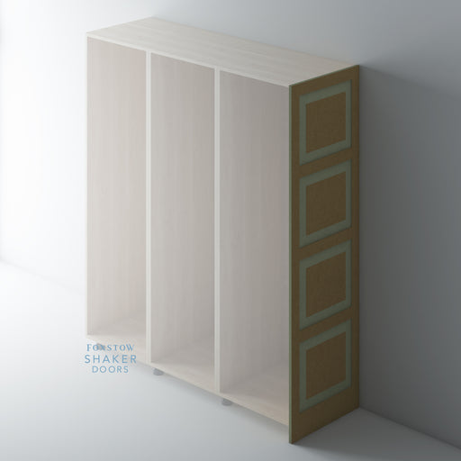 Bare, Shaker Raised Panel End Panel for IKEA PAX - Foxstow
