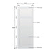 4 Panel Primed Hardwood Shaker Door - Foxstow