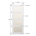 Glazed 4 Panel Hardwood Shaker Door - Foxstow