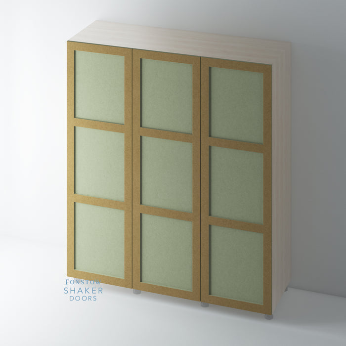 Bare, 3 Panel Shaker Wardrobe Door - Foxstow