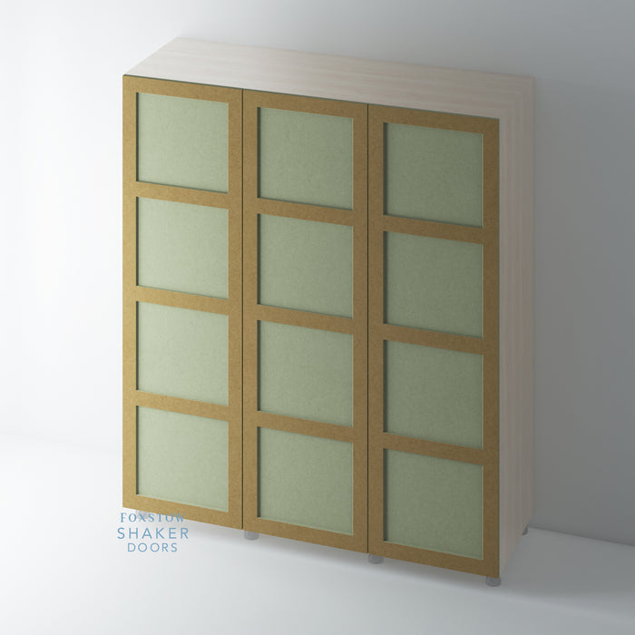 Bare, 4 Panel Shaker Wardrobe Door - Foxstow