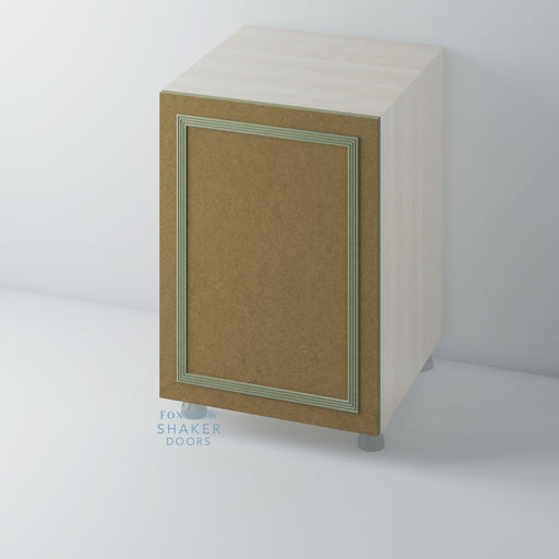 Bare, Flat Panel Kitchen Door with REED Mouldings - Foxstow