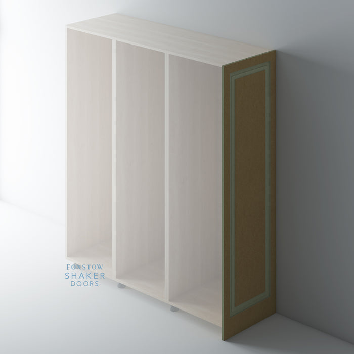 Bare, Stepped Panel Shaker End Panel - Foxstow