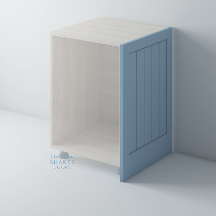Painted, Shaker End Panel with TONGUE & GROOVE for IKEA METOD - Foxstow